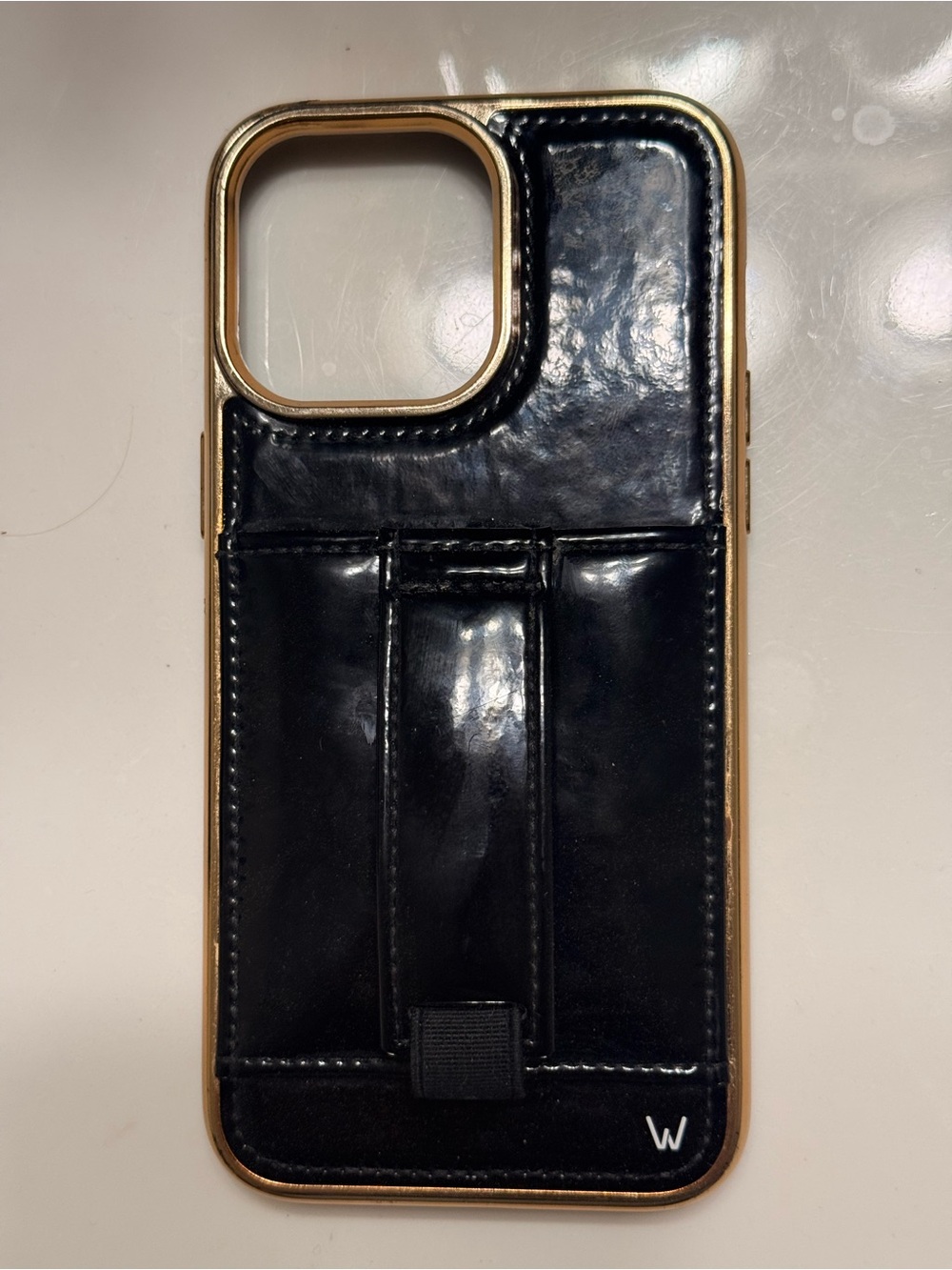 Walli Premium Black Phone Case with Kickstand & Wallet